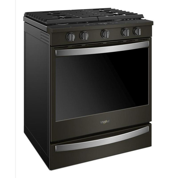 Whirlpool® Cuisinière au gaz intelligente à commandes frontales avec grilles en fonte à charnière EZ-2-LiftTM - 5.8 pi cu WEG750H0HV