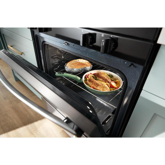 Whirlpool® Cuisinière au gaz autonettoyante avec mode sans préchauffage de 30 po WFGS3530RW
