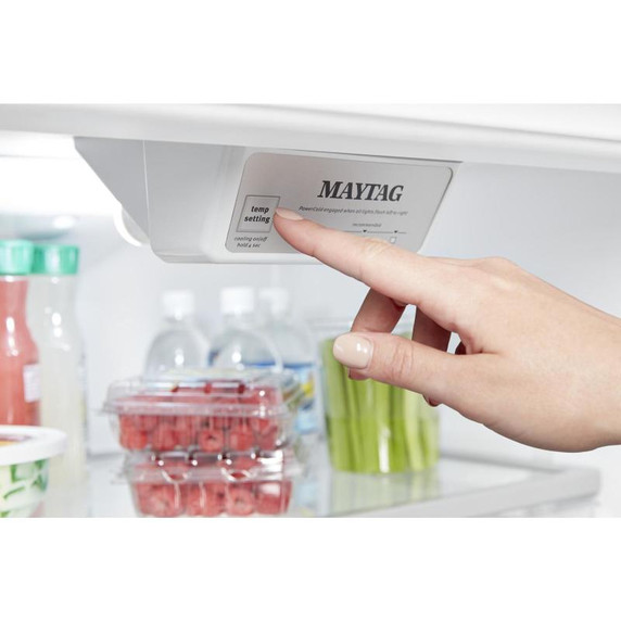 Maytag® Réfrigérateur à congélateur supérieur et fonction PowerCold®, 30 po, 18 pi3 MRT118FFFH
