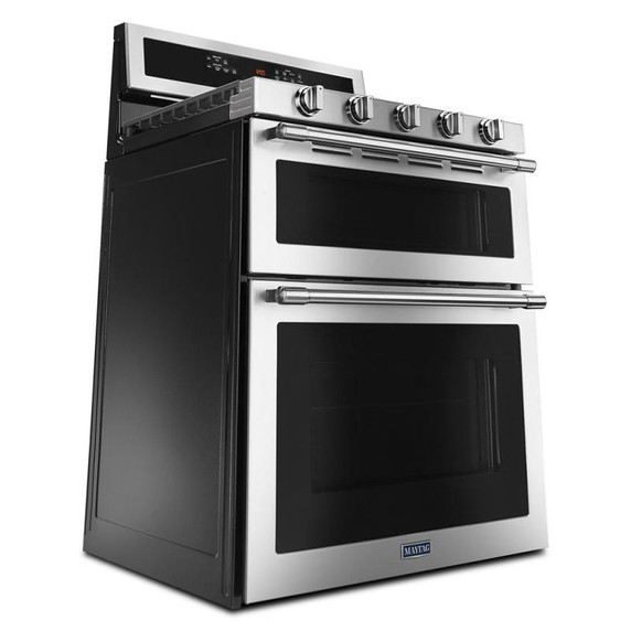 Maytag® Cuisinière au gaz à four double avec convection véritable - 30 po - 6 pi cu MGT8800FZ
