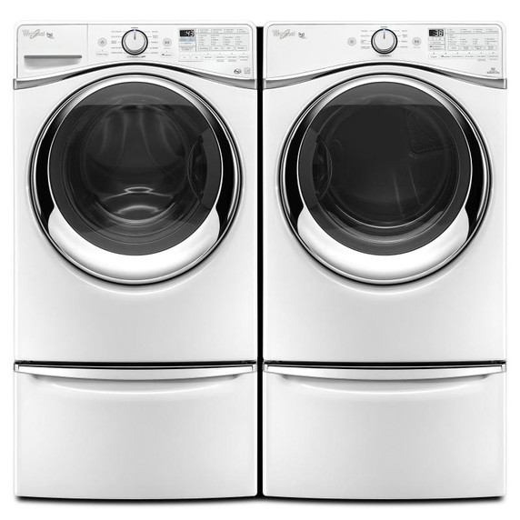 Maytag® Piédestal avec poignée chromée et tiroir de rangement - 15.5 po (39.37 cm) XHPC155XW Maytag® Piédestal avec poignée chromée et tiroir de rangement - 15.5 po (39.37 cm) XHPC155XW