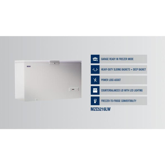 Congélateur horizontal Maytag® pour garage - 16 pi cu MZC5216LW