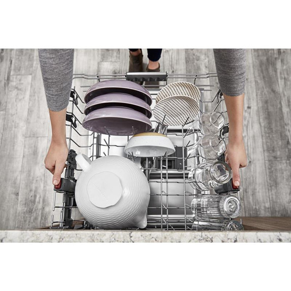 Kitchenaid® Lave-vaisselle avec troisième niveau 360° Max Jets™ et éclairage intérieur à DEL, 44 dBA KDPM804KPS