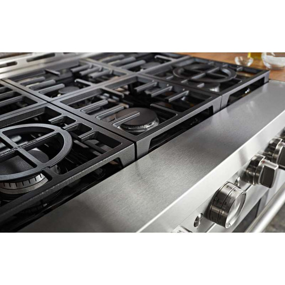 Cuisinière commerciale intelligente au gaz KitchenAid®, 6 brûleurs, 36 po KFGC506JSS