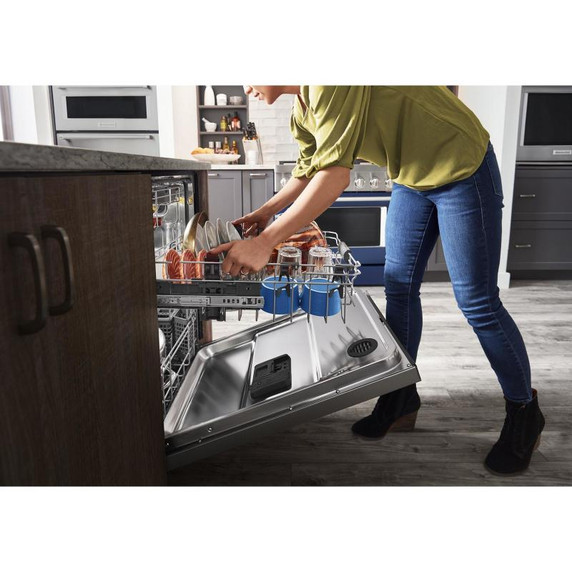 Kitchenaid® Lave-vaisselle avec troisième panier 360° Max Jets™ et éclairage à DEL - 44 dBA KDPM704KPS