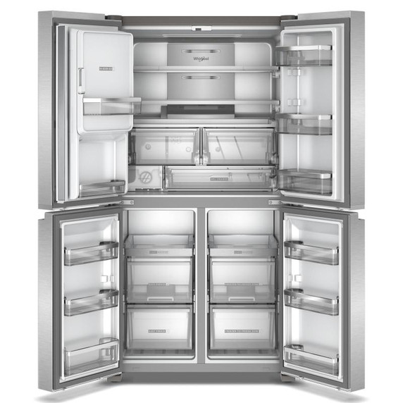 Whirlpool® Réfrigérateur à profondeur de comptoir à 4 portes avec machine à glaçons dans la porte de 36 po WRQC7836RZ