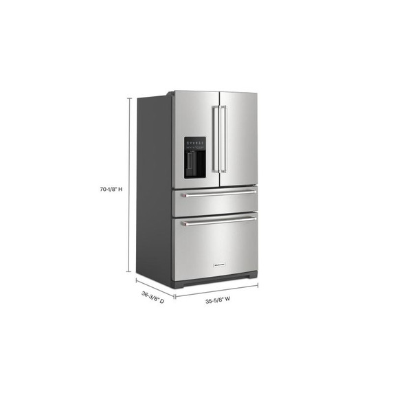 Réfrigérateur à portes françaises multiples KitchenAid® avec intérieur platine KRMF536RPS Réfrigérateur à portes françaises multiples KitchenAid® avec intérieur platine KRMF536RPS