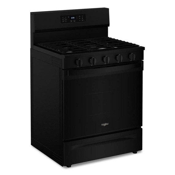 Whirlpool® Cuisinière au gaz de 30 pouces avec friture et cuisson à air, autonettoyante avec préchauffage WFGS5030RB