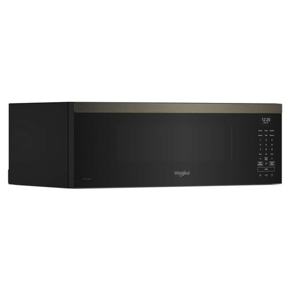Whirlpool® Four à micro-ondes intelligent à hotte intégrée et profil bas de 1,1 pi cu avec ventilation de 450 pi³/min à 4 vitesses YWMML5530RV