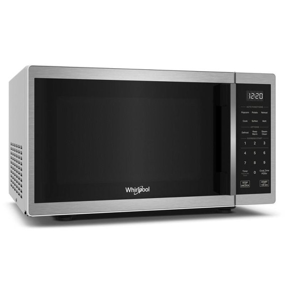 Whirlpool® Four à micro-ondes de comptoir avec nettoyage à la vapeur de 900 watts - 0.9 pi cu WMCS3019RS