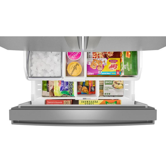 Whirlpool® Réfrigérateur à portes françaises avec distributeur d'eau interne - 36 po - 31 pi cu WRFF3336SZ Whirlpool® Réfrigérateur à portes françaises avec distributeur d'eau interne - 36 po - 31 pi cu WRFF3336SZ