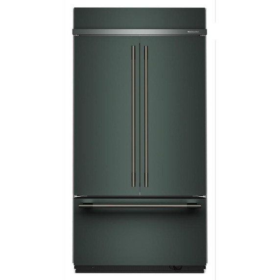 Kitchenaid® Réfrigérateur à portes françaises et congélateur inférieur avec intérieur platine - 42 po - 24.2 pi cu KBFN542SJP