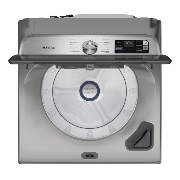 Maytag® Laveuse à chargement vertical Animal Pet Pro avec agitateur, option Extra Power et cycle d’assainissement avec Oxi - 6 pi cu MTW7205RR