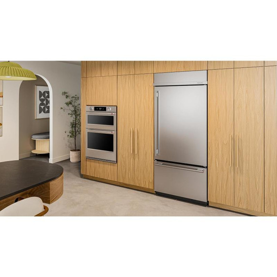 Kitchenaid® Réfrigérateur encastré à congélateur inférieur avec intérieur platine - 36 po - 20.8 pi cu KBBR336SPS