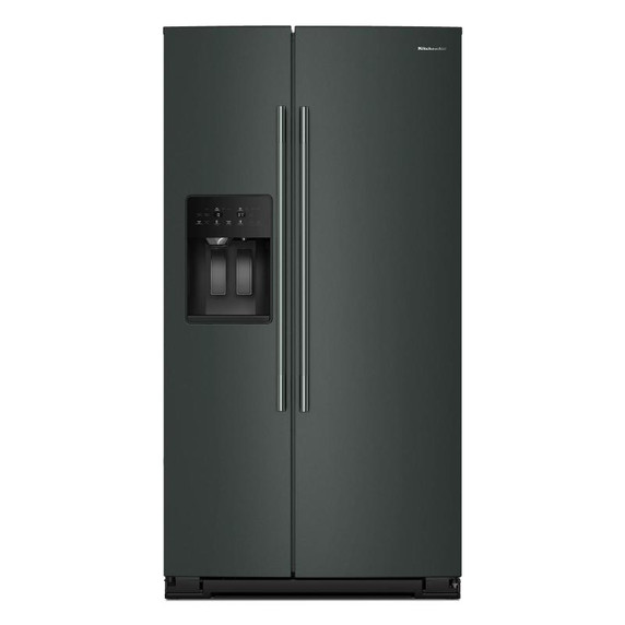 Kitchenaid® Réfrigérateur côte à côte à profondeur de comptoir, avec distributeur d’eau et de glaçons extérieur et fini genièvre - 20.8 pi cu KRSC536RJP