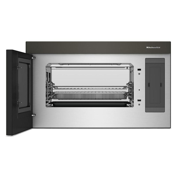 Kitchenaid® Four à micro-ondes à hotte intégrée multifonctions avec modes de capteurs à infrarouges YKMMF730PBE