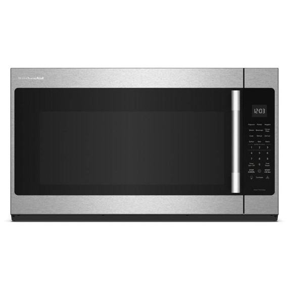 Four à micro-ondes à hotte intégrée KitchenAid® avec poignée - 2.1 pi cu YKMMS330SPS