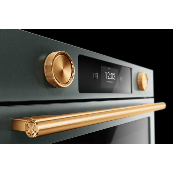 Kitchenaid® Four mural simple électrique intelligent de 30 pouces avec modes de cuisson assistée -Genévrier KOES730SJP