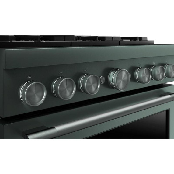 Cuisinière au gaz de style commercial à 6 brûleurs avec mode de friture à air sans préchauffage KitchenAid® de 36 po KFGS936SJP
