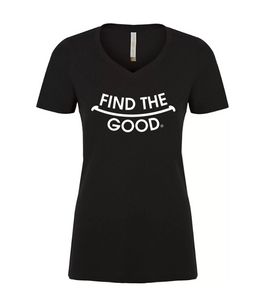 FTG Smiley Ladies EUROSPUN V-Neck Tee