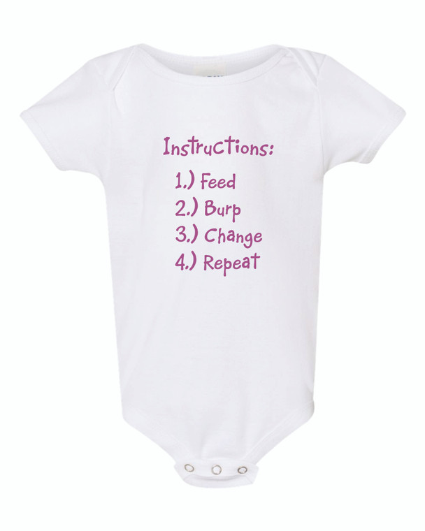 Instructions Onesie