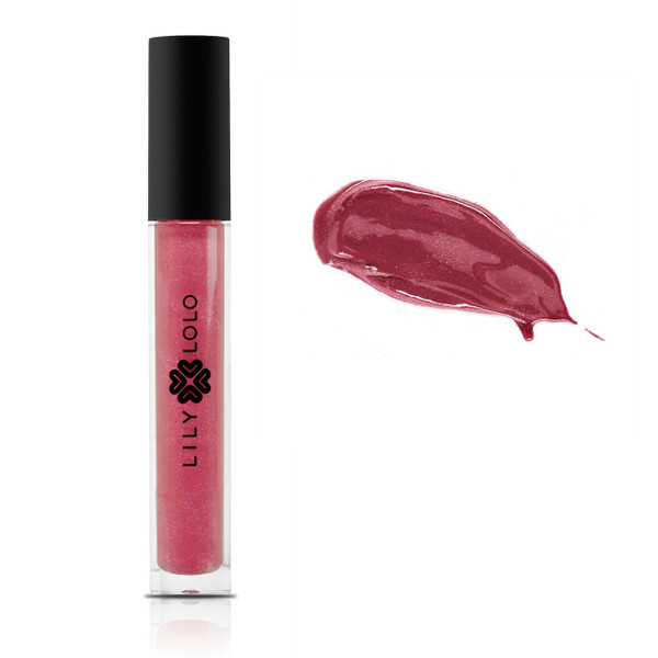 Lily Lolo Lipgloss Bitten Pink (rich ruby with shimmer highlights)