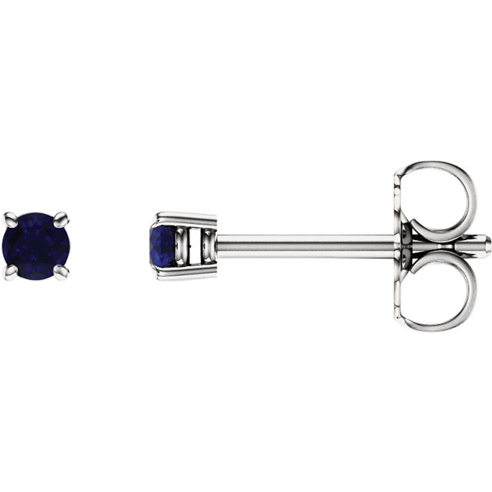 These natural blue sapphire studs are an elegant and versatile embellishment for the stylish women. Perfect to match with any outfit, these classic sapphire studs are handcrafted in 14k white gold. Characterizing the independent nature of women, this pair of classic sapphire earrings is perfect to give a delighting look to any diva. It is indeed a worth investment to make.