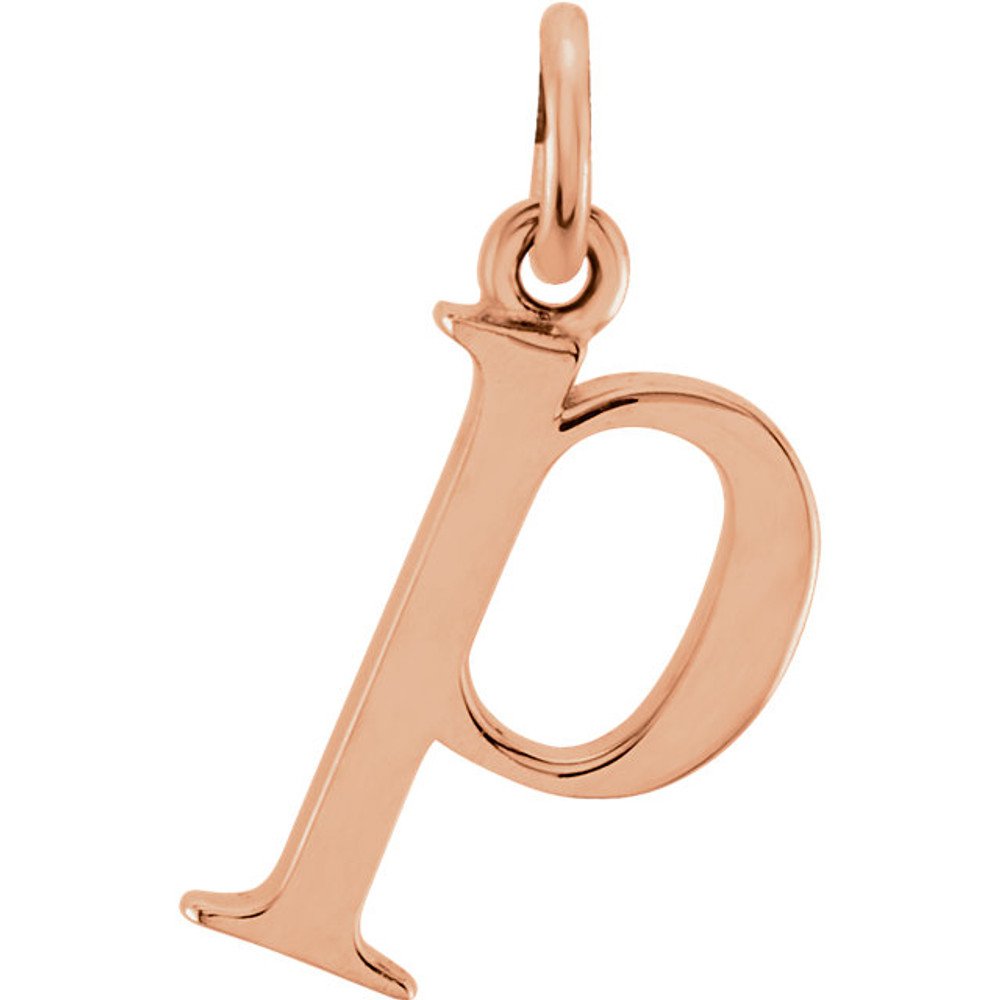 Casual and chic, a lower case initial necklace says a lot about your style. These 16-inch necklaces are available in 14kt white, yellow and rose gold.