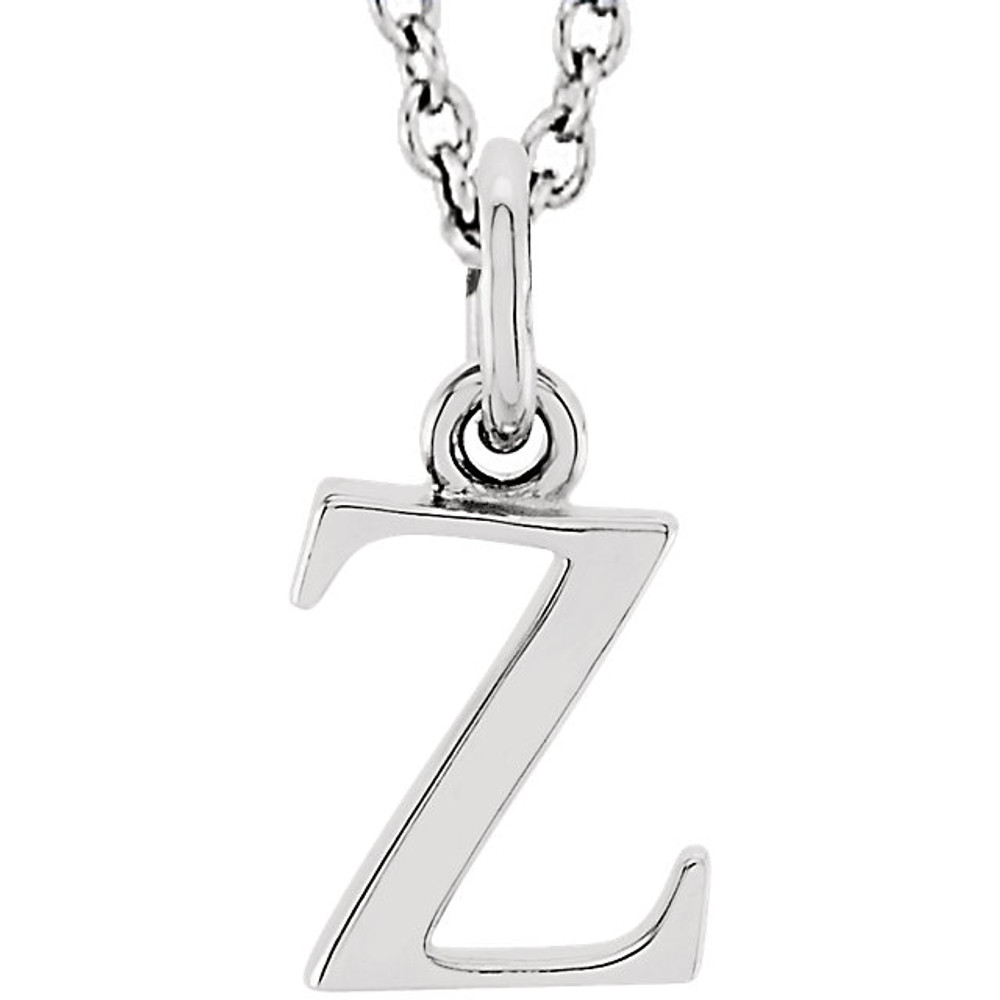 Casual and chic, a lower case initial necklace says a lot about your style. These 16-inch necklaces are available in 14kt white, yellow and rose gold.