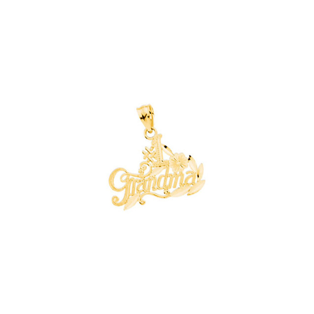 Treat yourself to the luxury of brilliant gold that will never go out of style. This exquisite 14K Gold #1 Grandma Charm is made with expert craftsmanship and is perfect for daily use. Chain Sold Separately!