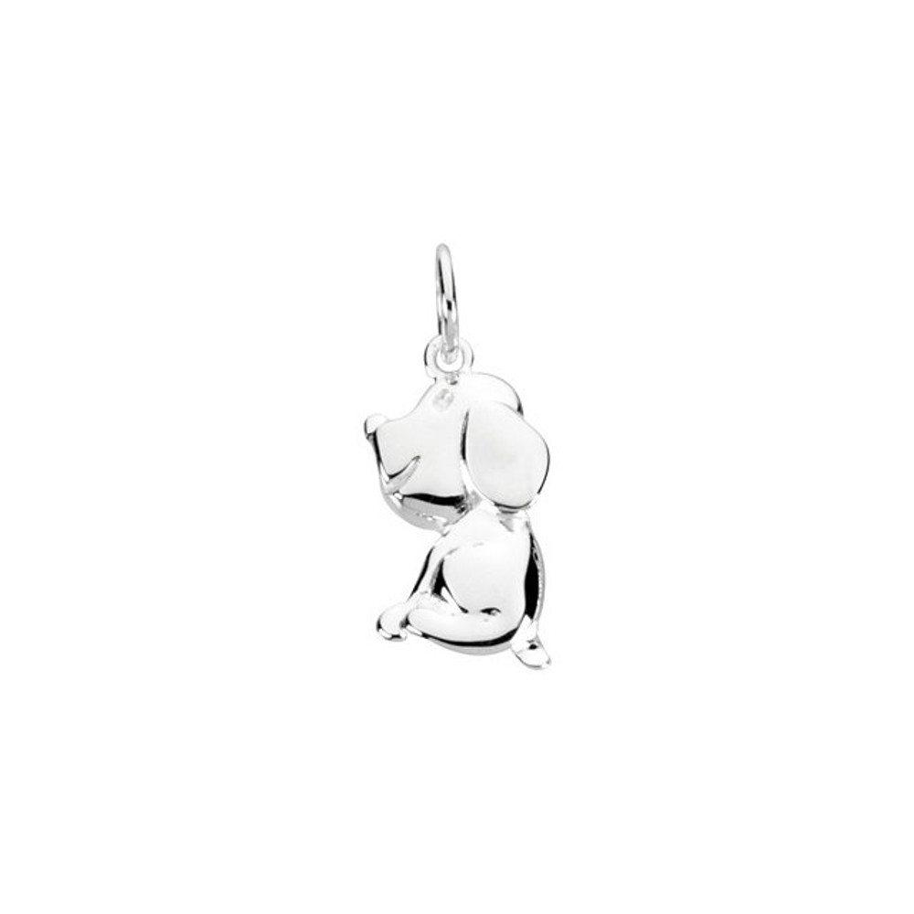 It's time for puppy love with our playful little charm that looks irresistibly sweet on a charm bracelet or chain. Polished to a brilliant shine.