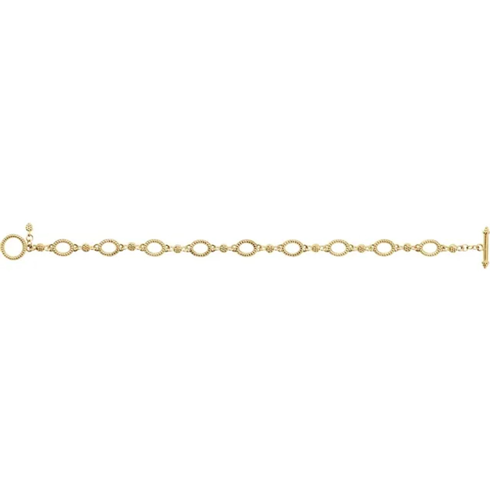 Add a touch of sparkle to your wrist with this elegant link 7 1/2" bracelet.