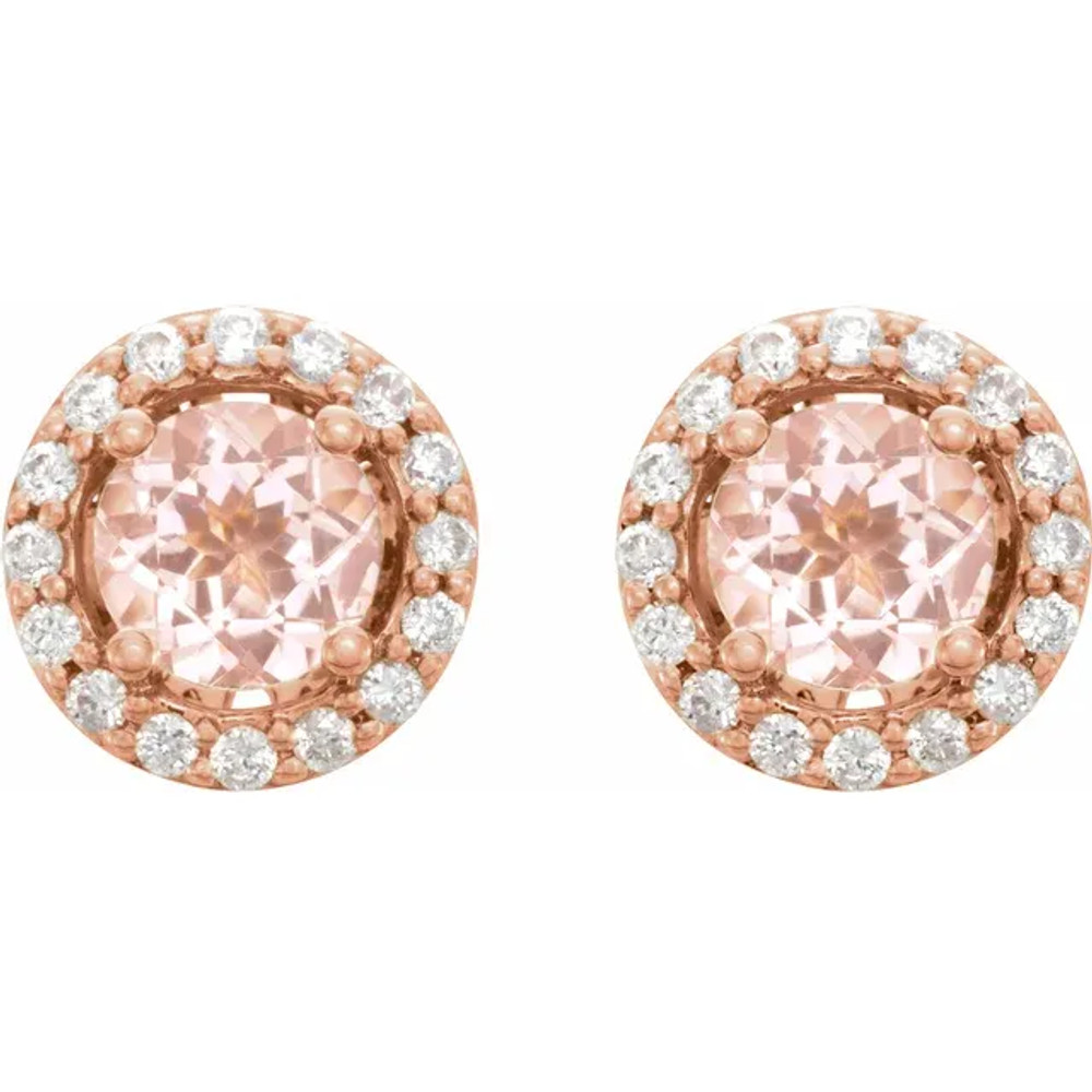 These gemstone and diamond stud earrings are certain to resonate with her divine taste.