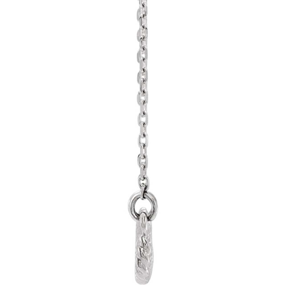 Simple sterling silver rope infinity-inspired 16" necklace. Wonderfully symbolic design means forever, what a loving gift.