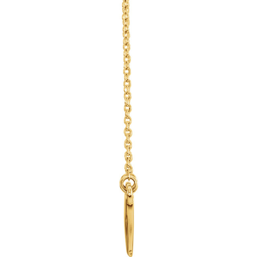 Take a bite out of style with this 14k yellow gold Shark Tooth Pendant Necklace! The shark tooth charm has so many details, it looks like you could have picked it from the ocean and had is dipped in gold. Have the shark tooth pendant dangle from a 16 or 18 inch gold cable chain. Wear a shark tooth necklace this Summer as a playful ocean inspired necklace!