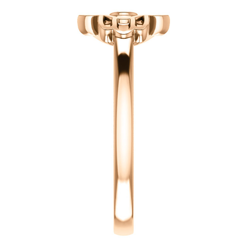 Ward off evil spirits - and be super stylish - with this diamond hamsa fashion ring in 14k rose gold. 