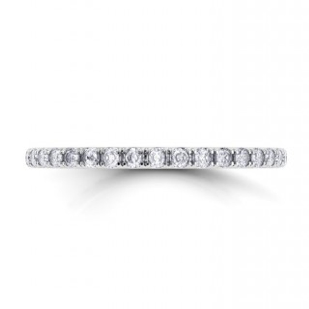 Shop this gorgeous shared prong diamond eternity band...looks great worn next to your engagement ring or wear it with some stacking rings!

    Diamonds .36ctw
    F-G color, VS1 clarity
    Available in 14k or 18k white gold, or platinum
    Setting measures 1.5mm W x 1.5mm H