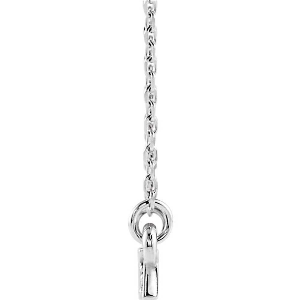 This cute necklace features a petite diamond bar hanging on a 16-18" adjustable chain.