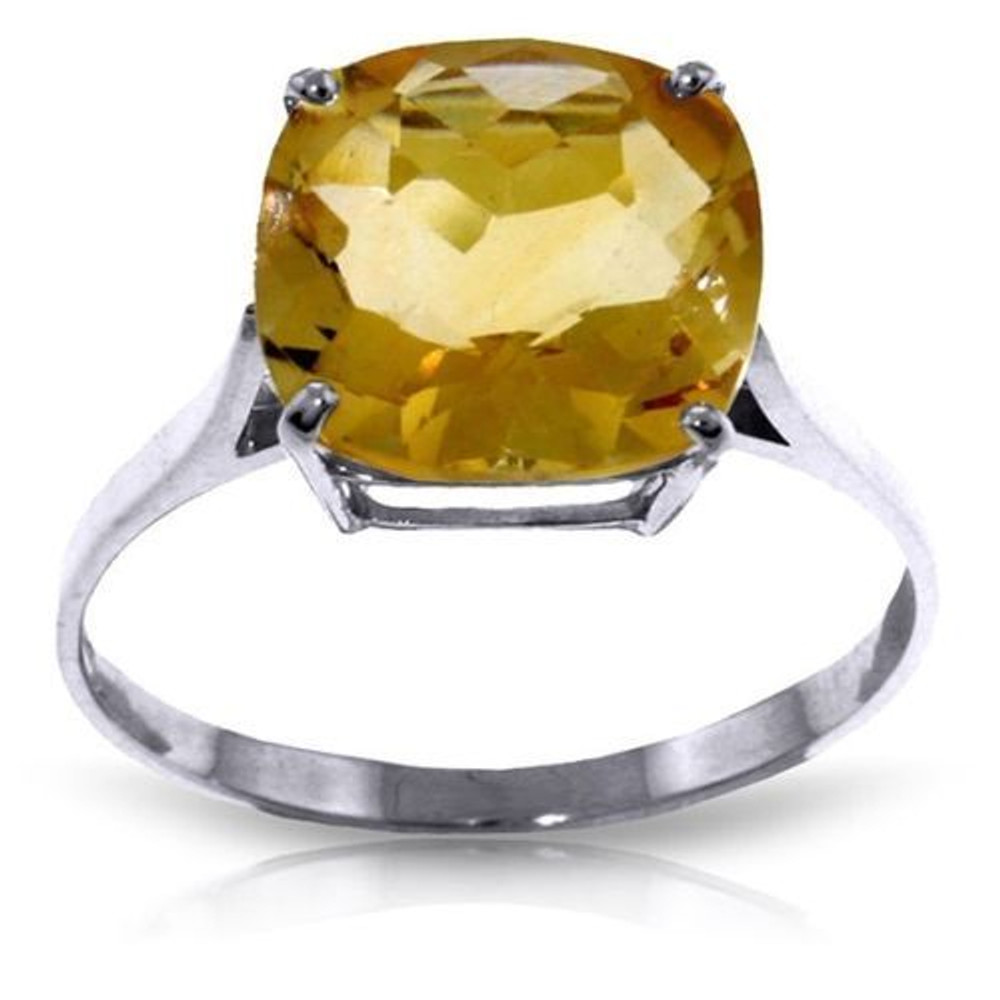 Luxury and style are made affordable with this 14k gold ring with natural checkerboard cut citrine. The cushion cut of this stone with an amazing checkerboard pattern is absolutely dazzling, showing off color, shine, and beautiful facets from every angle it is viewed at. 3.60 total carats make this piece light up with beauty. It is set on a gold band with a simple design to allow the focus to stay on the stunning gem. Each ring is set in your choice of solid 14k yellow, white, or rose gold to make this beautiful look truly yours.
