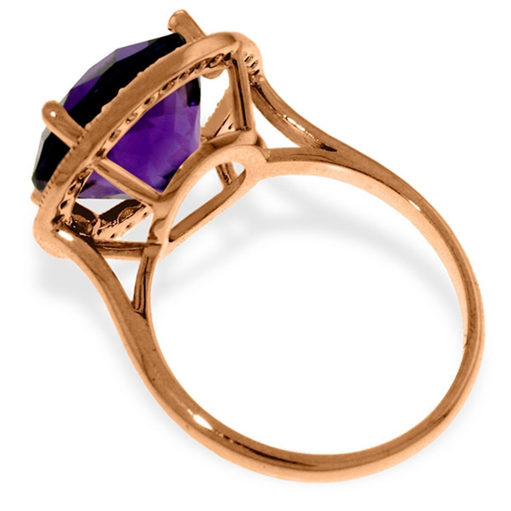 It's only appropriate that purple is the color of royalty, since this ring makes any woman feel like a queen when it adorns her finger. Any woman will love this standout ring, and it makes an excellent gift for any lady born in February to display her birthstone to the world.