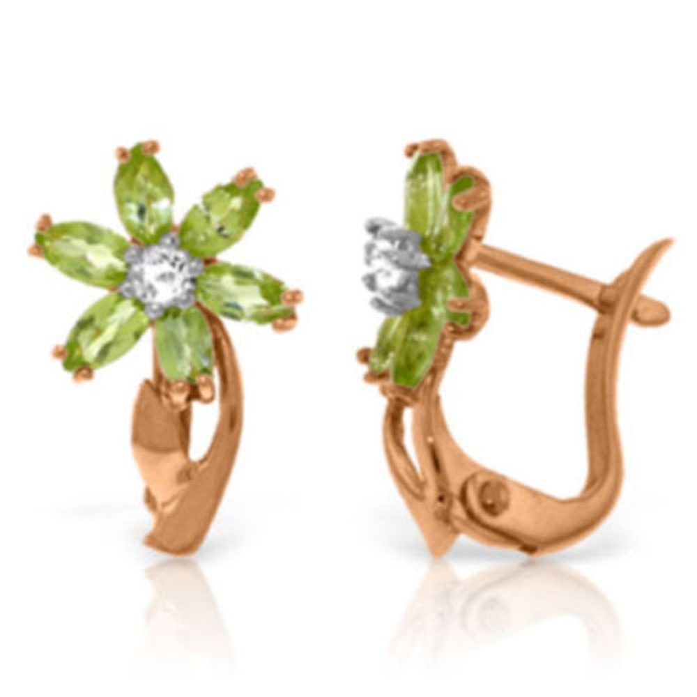 Show off a classic with these peridot gemstone earrings, framed in 14k gold. They are perfect for all occasions, elegant and versatile.  You will never want to leave home without them.