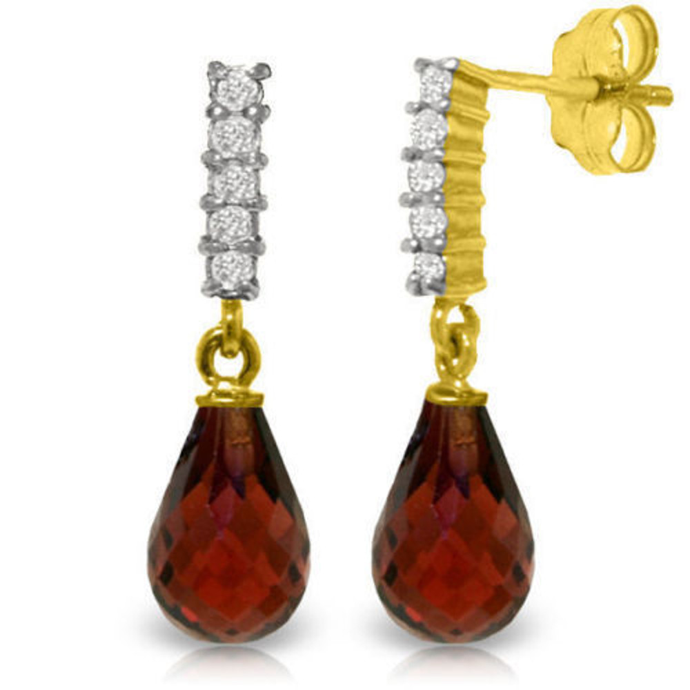 This gorgeous, affordable stud garnet pair of earrings is perfect for you or a loved one. Forged by hand with passion and precision, this piece is a pure example of how beautiful it is when gemstones and gold come together to form exquisite jewelry that will dazzle the eye and last for generations to come. Available in 14K yellow, white or rose gold.