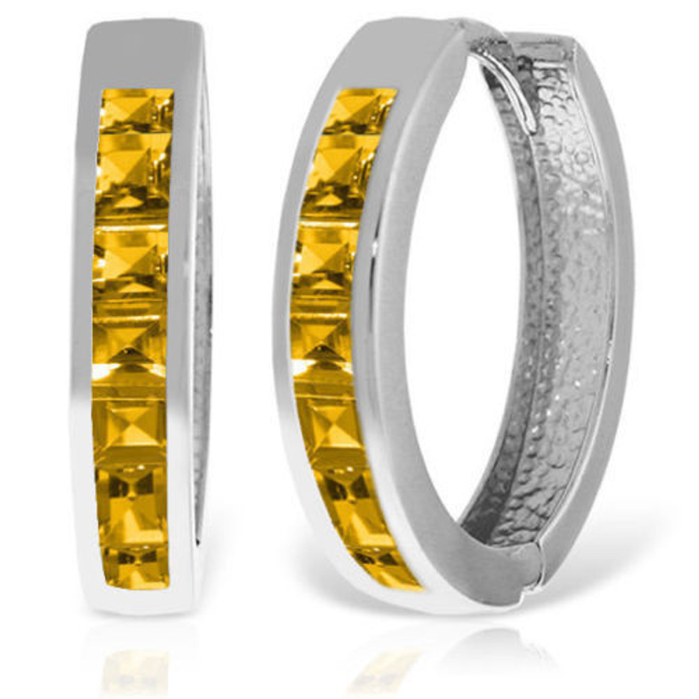 If you are looking for a pair of earrings that match everything, then these 14K gold hoop huggie Earrings with Citrines are a great choice. The total carat weight is 1.20 carats. These earrings make a great gift for a special lady anytime of the year.