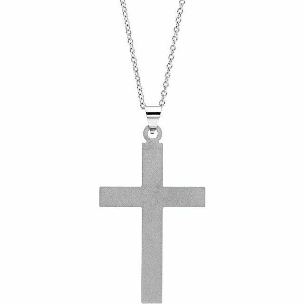 A symbol of faith and fashion, this cross pendant is perfect for every day wear. 