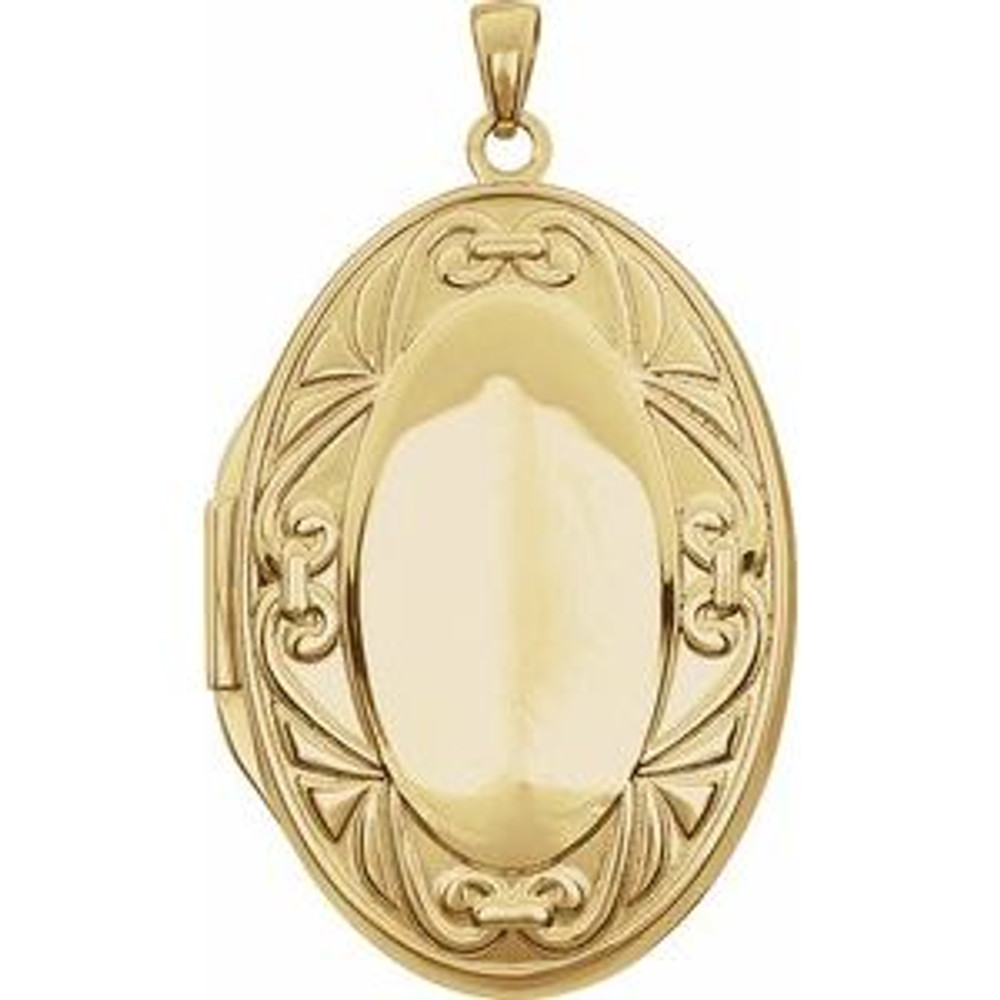 This timeless piece of jewelry is crafted with polished 14k yellow gold for an elegant and classy look.