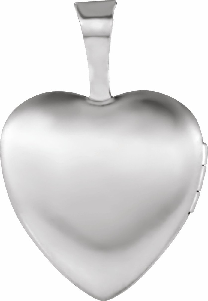 A sweet look, this locket is perfect for the one you love. Heart Cross Locket In Sterling Silver. Polished to a brilliant shine.