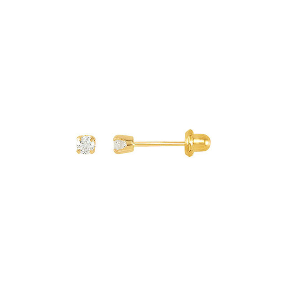 Product Specifications

Product Dimensions: 03.00 mm

Quality: 14K Yellow Gold

Jewelry State: Complete With Stone

Weight: 1.71 Grams

Finished State: Polished

Pair