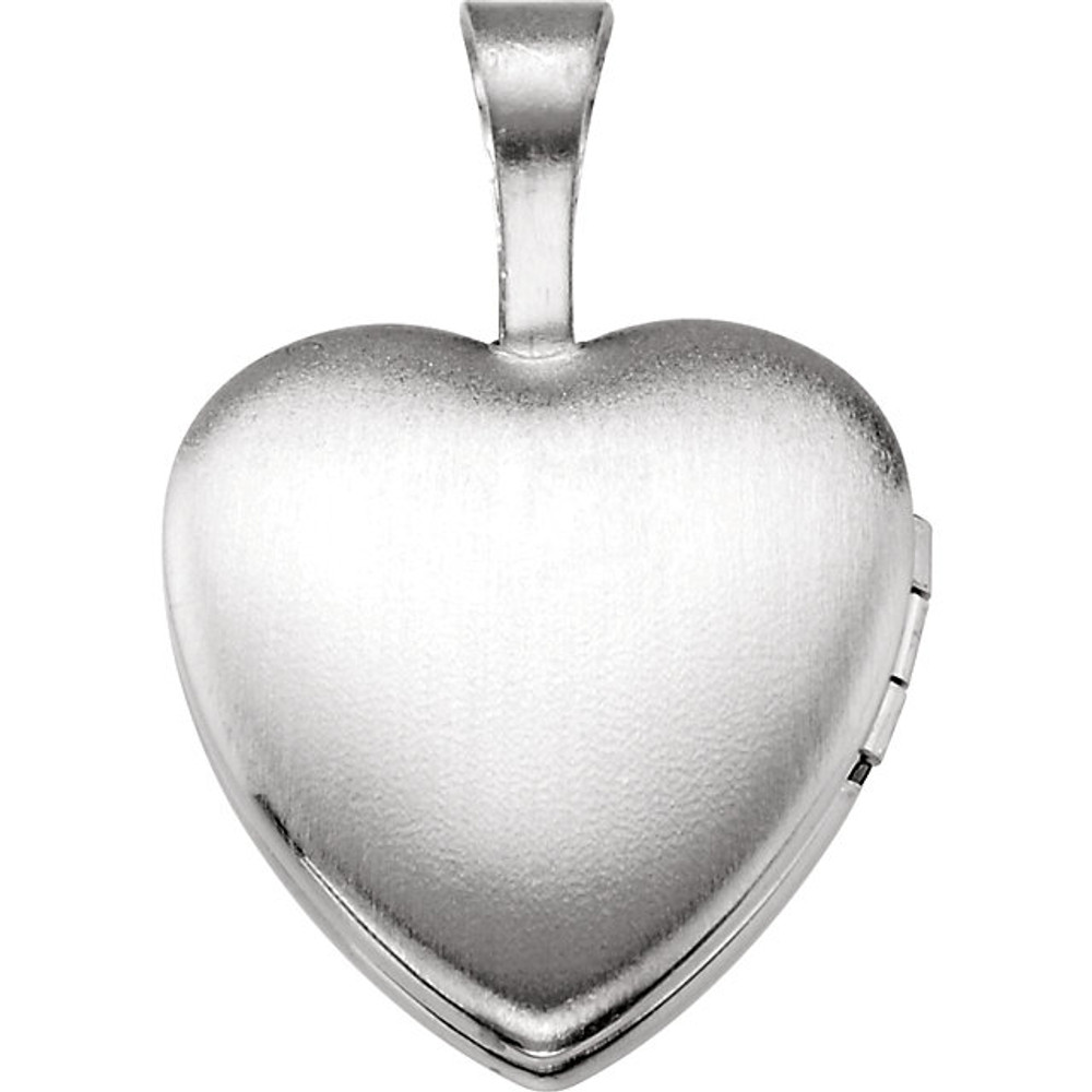 Baptism Heart Locket measures 17.80x12.00mm and has a bright polish to shine.