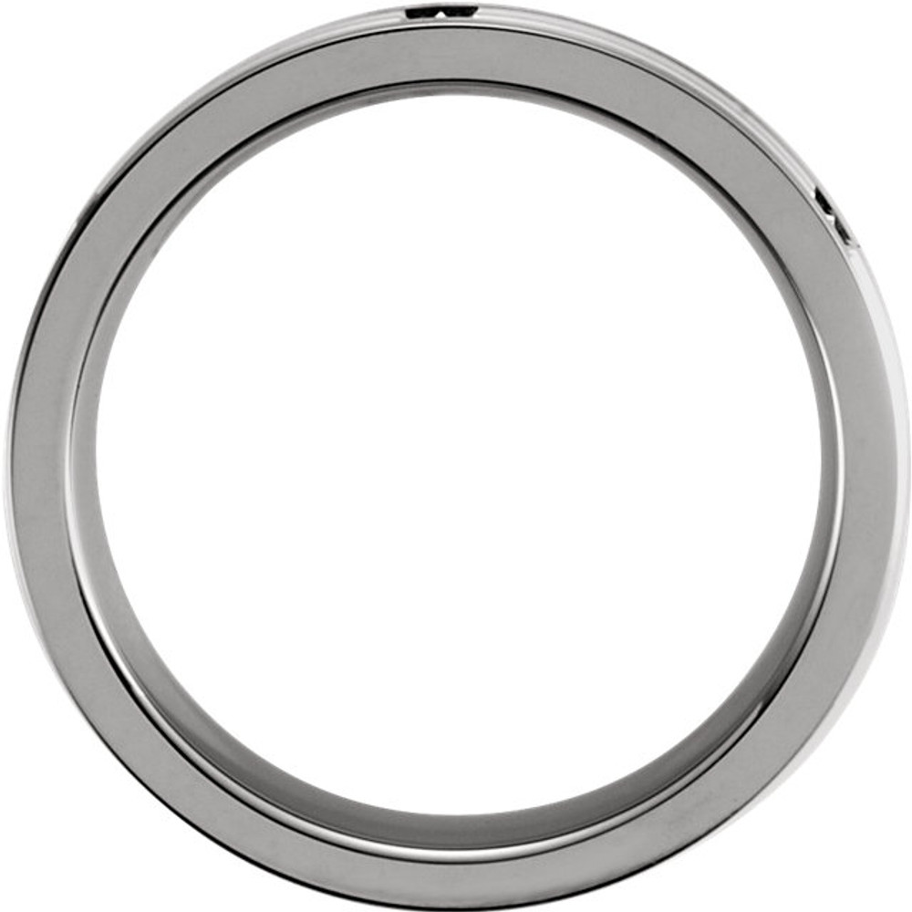 Say "I do" with this 8.0mm tungsten ring. Tungsten is virtually impossible to scratch and is much heavier and denser than gold. Tungsten rings cannot be resized after purchase. Designed for a modern man on the go, styles are created from high-performance metals that are durable, comfortable and fashionable.