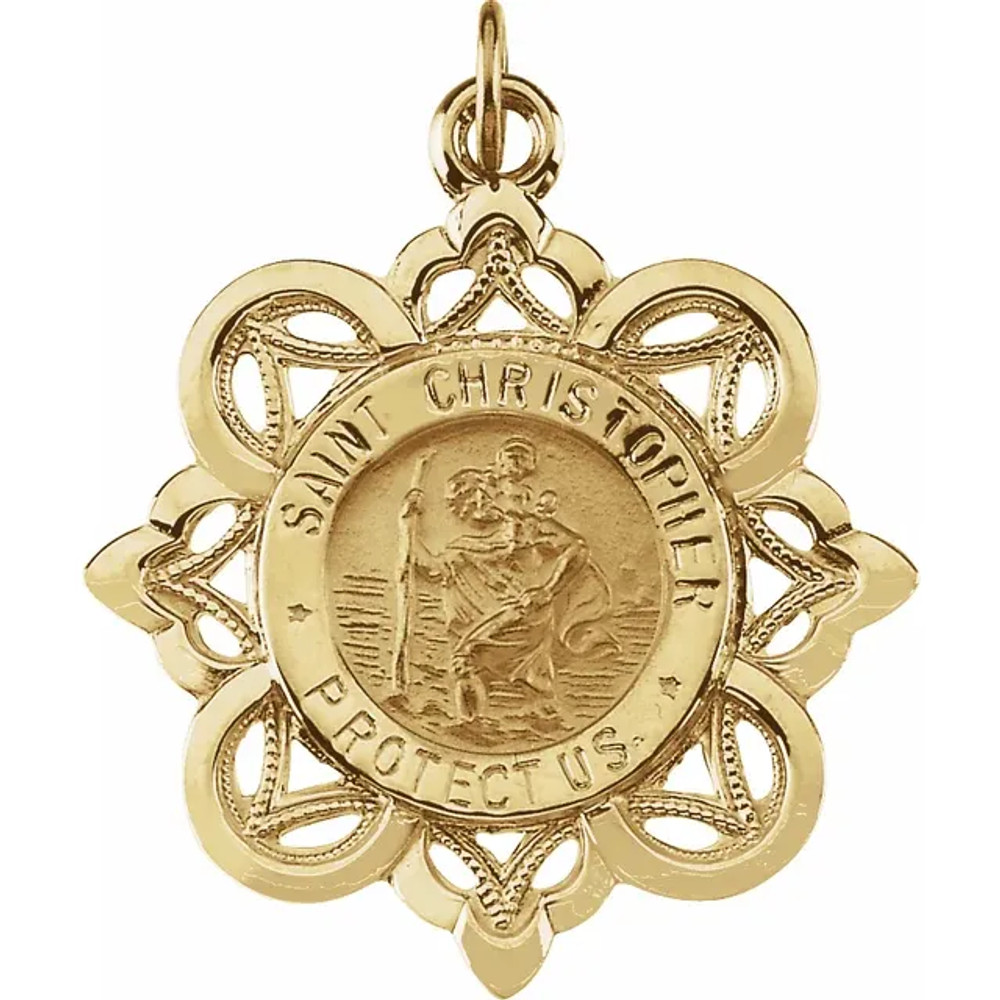 St. Christopher is the patron saint of athletes, porters, sailors and travelers.